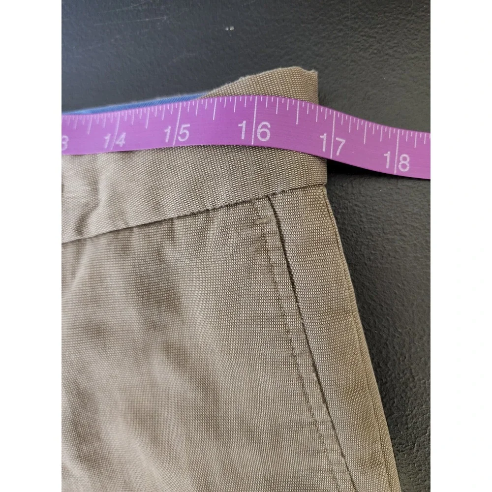 Banana Republic Classic Fit Pleated‎ Men Size 33X31 Khaki Brown Pants Tag 33x32